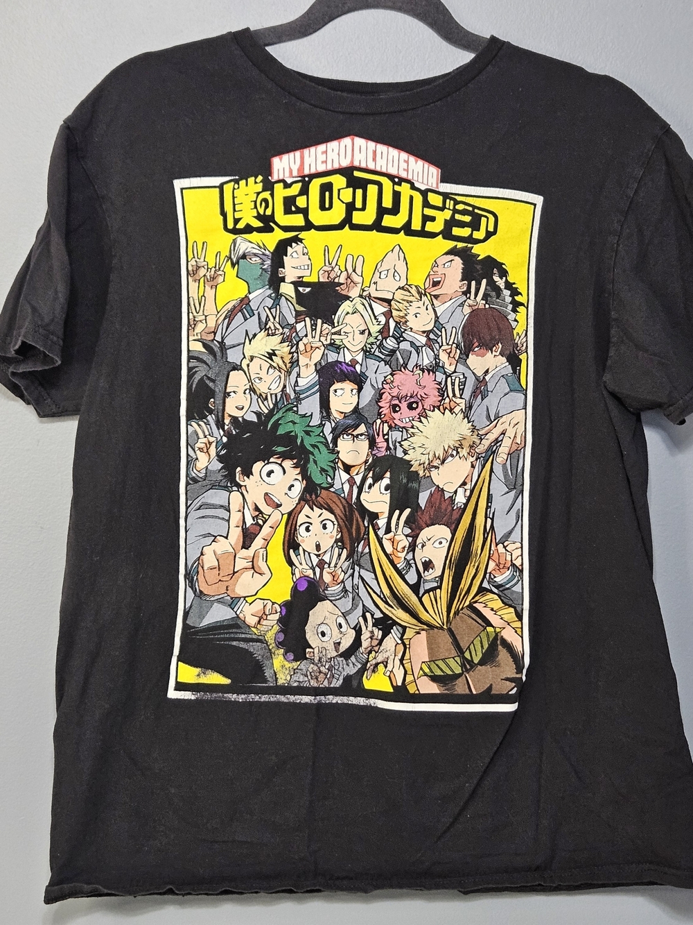 My Hero Academia Funimation Black Graphic Tee Size L